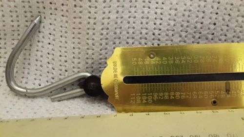 Pocket balance Brass scale 50kg