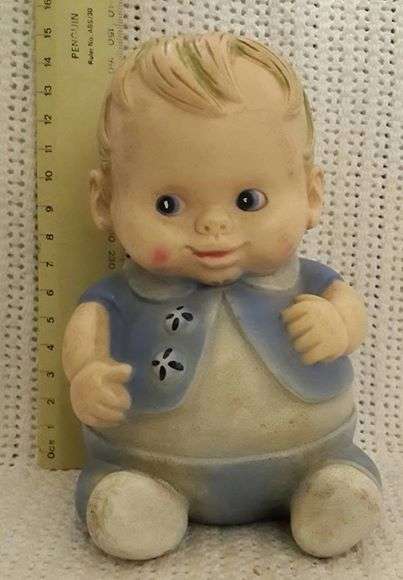 Doll - Vintage rubber nursery toy