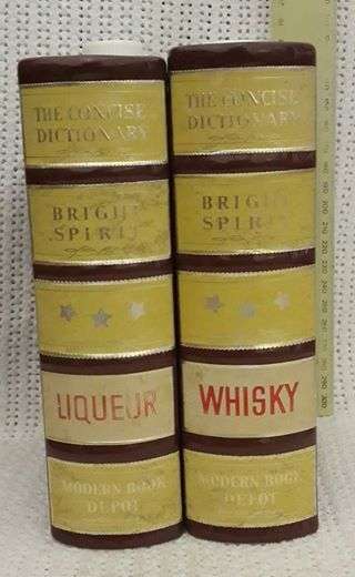 Whisky - drink it by the book ;) Gorgeous "book" decanters