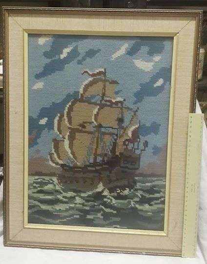 Framed tapestry