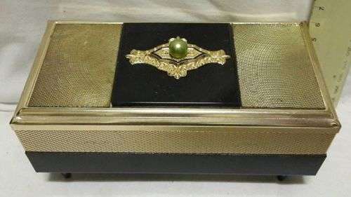 Amazing vintage Art Deco musical jewelry box