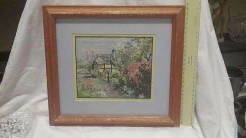 Framed tapestry