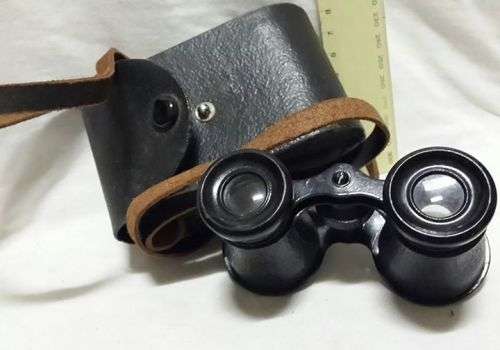 Vintage binoculars with carry case