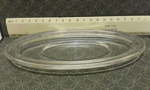 Heavy glass dish