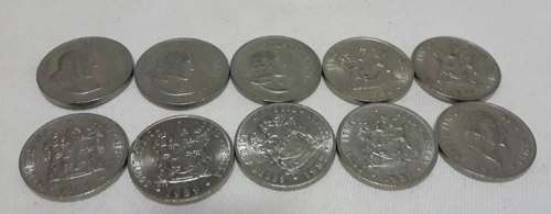 Collection of 10 cent coins