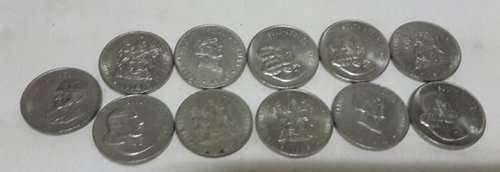 Collection of 20 cent coins