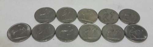 Collection of 5 cent coins