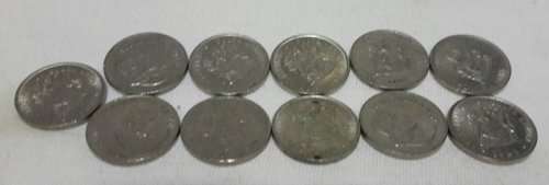 Collection of 5 cent coins