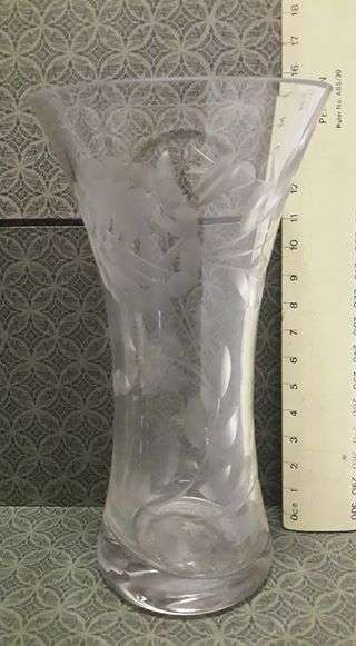 Cut glass vase - So beautiful!