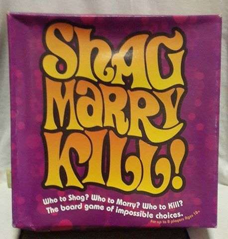 Shag Marry Kill Board game