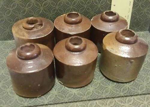 Stoneware ink bottles