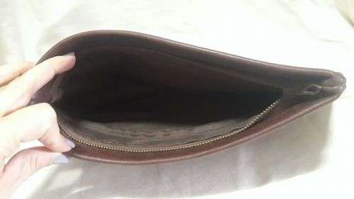 Real leather clutch bag!