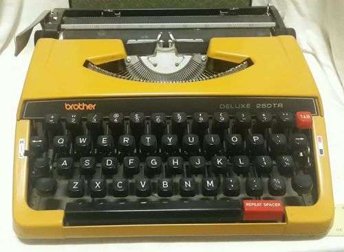 Retro Yellow Brother Typewriter!