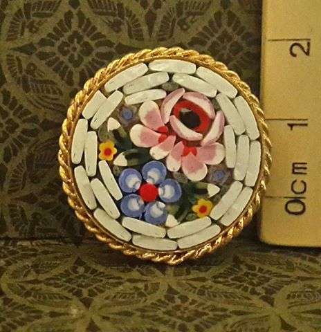 Micro mosaic brooch!! WOW!