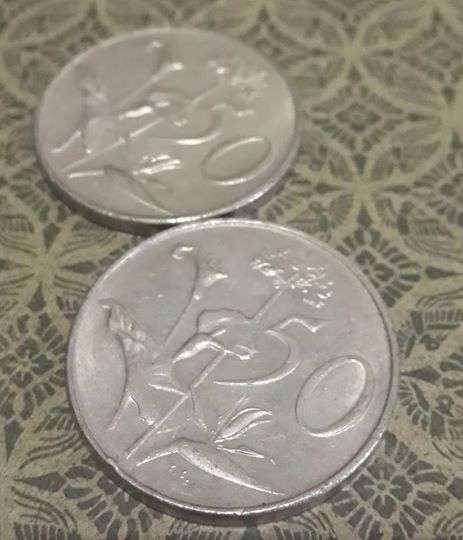 1974 50 cent coins