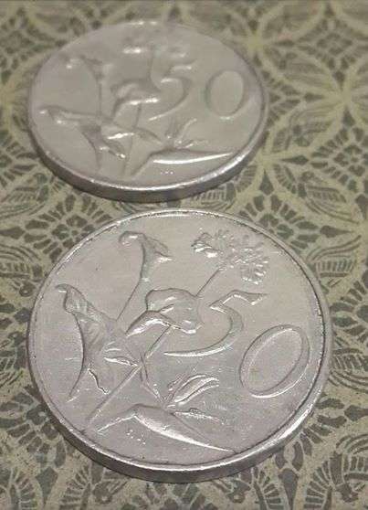 1976 50 cent coins