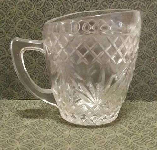 Pretty pressed glass milk jug!