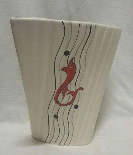 Athur Wood vase - cracked