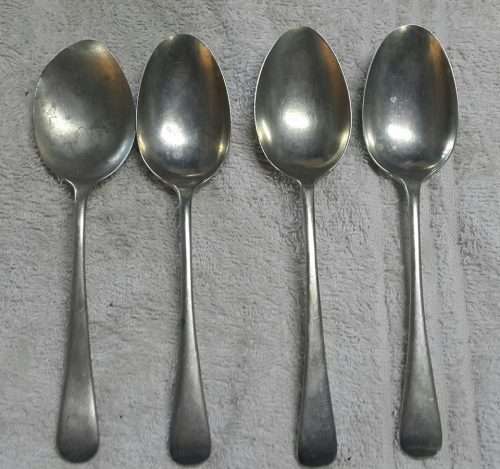 Set of 4 EPNS dessert spoons