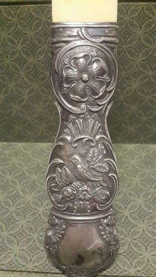 Antique Art Nouveau Hammered Silver Paper blade / Page Turner