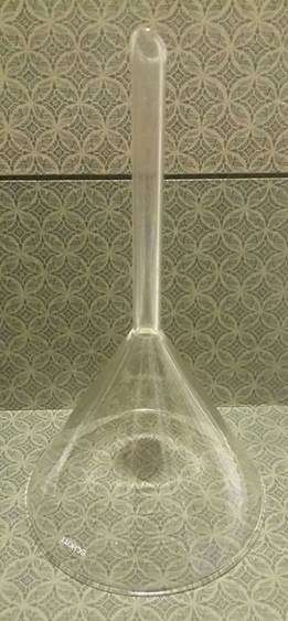 Schott vintage glass laboratory funnel