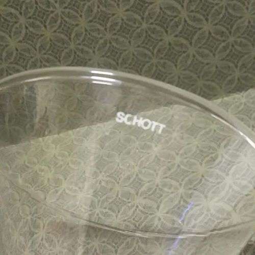 Schott vintage glass laboratory funnel