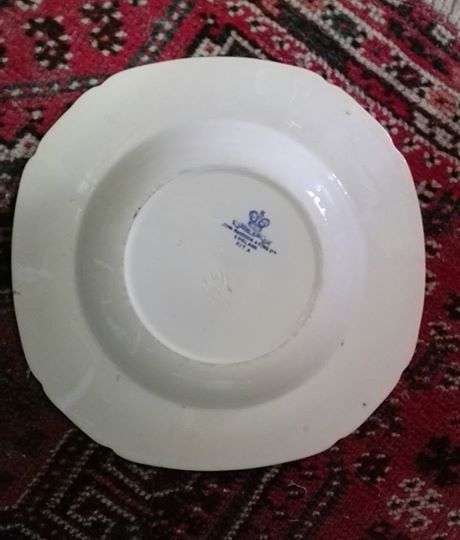 Big beautiful blue plate