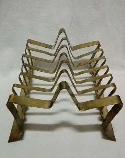 Brass toast rack