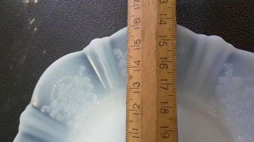 Milk glass side plate