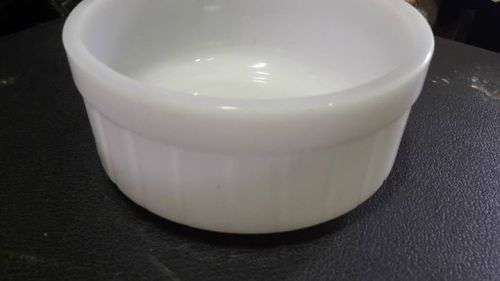 Milk glass bowl