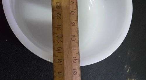 Milk glass bowl