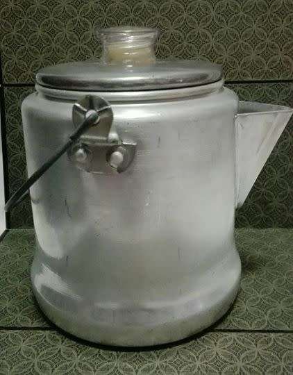 Coffee perculator - Vintage aluminium stove top/camping
