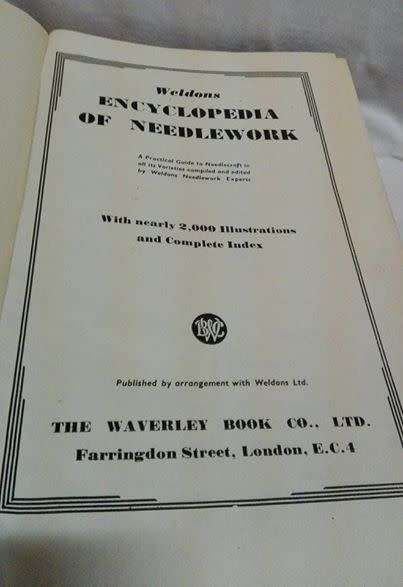 Vintage Weldons Encyclopedia of Needlework, Weldons, Used