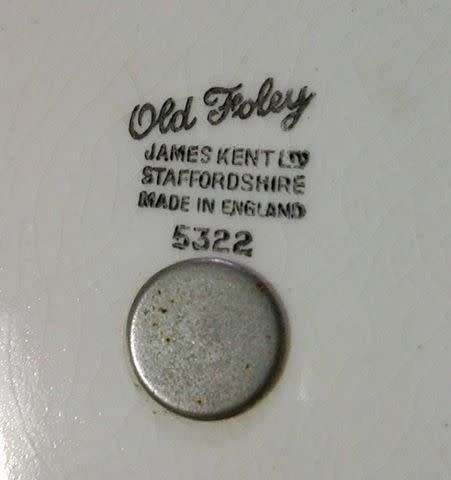 Old Foley James Kent stirrup cup snack plate