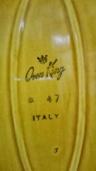 OVEN KING MADE in ITALY OVAL DISH