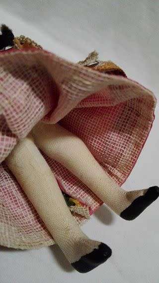 Vintage Handmade doll in traditional wear