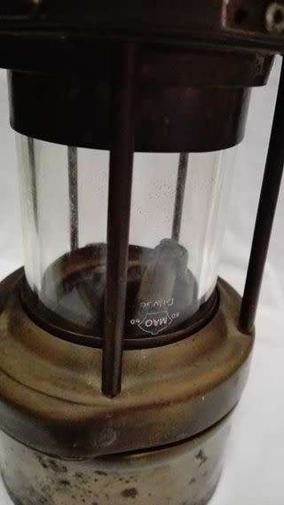 Rutherford Wolf  miners lamp working!
