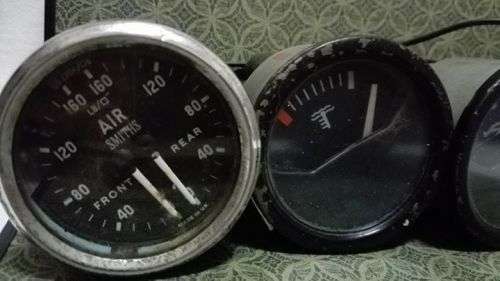 Vintage car accessories oil, heat, air cage
