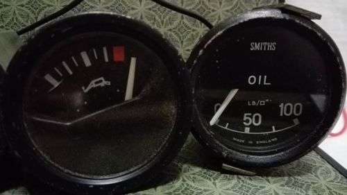 Vintage car accessories oil, heat, air cage