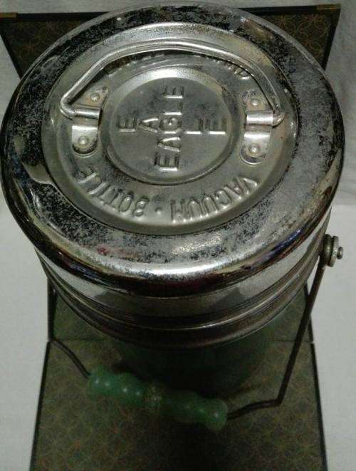 VINTAGE THERMOS FLASK VACUUM BOTTLE EAGLE BRAND MADE IN JAPAN RETRO COLLECTIBLES