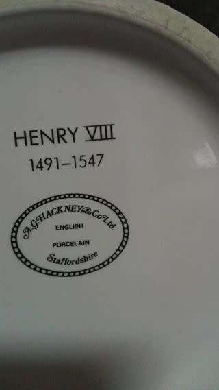Vintage Henry VIII AG Hackney porcelain - note the chip