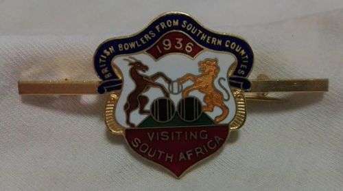 British Bowlers from Southern Countries visiting SA 1936 badge
