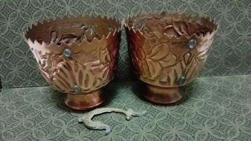 Copper Turkish coffee set - see pics