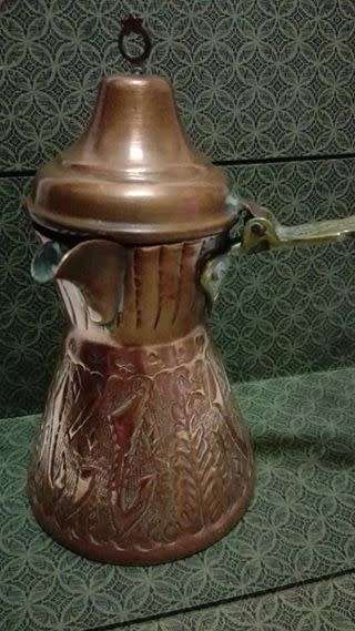 Copper Turkish coffee set - see pics