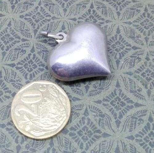 925 Silver Heart pendant - vintage