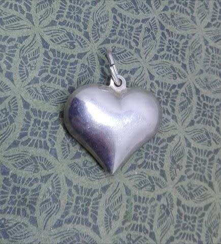 925 Silver Heart pendant - vintage