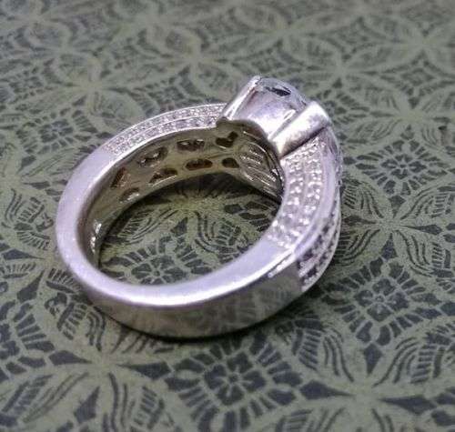 Magnificent designer 925 silver ring 10.8g! Size N - Look!!