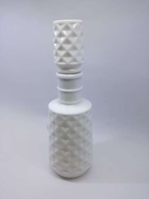 Lovely vintage milk glass bottle - LOOK!!