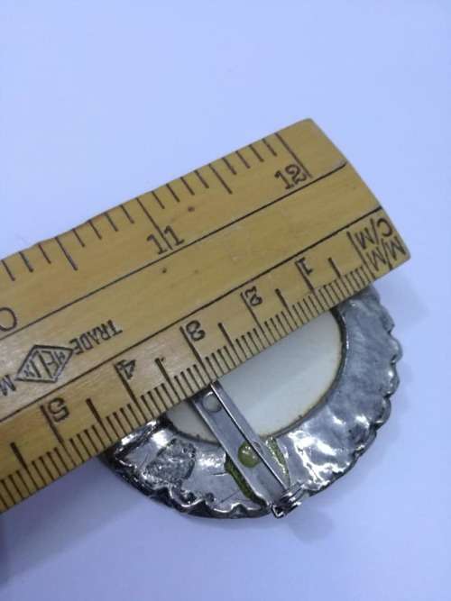 Hand painted brooch