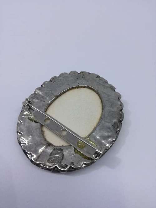 Hand painted brooch